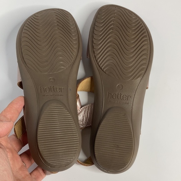 Hotter Flame sandals in mauve metallic size 8 - Picture 8 of 9